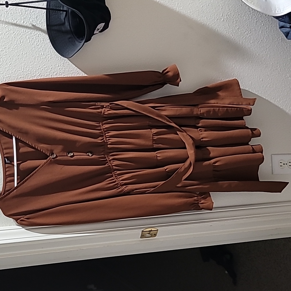 Burnt orange dress